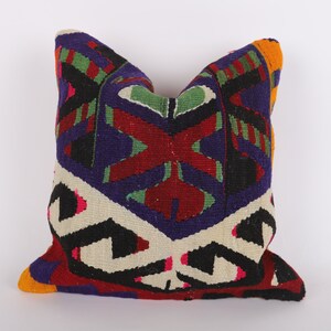 Ethnic Kilim Pillow, Turkish Kilim Pillow, Bohemian Kilim Pillow, Decorative Throw Pillow, Turkey Pillow, Cushion Cover, Sofa Aztec Pillow