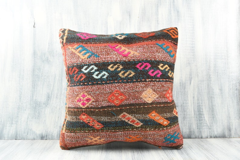 Sofa Aztec Pillow Boho Kilim Lumbar Vintage Kilim Pillow Turkey Pillow Decorative Throw Pillow Cushion Cover 20x20 Pillow Cover