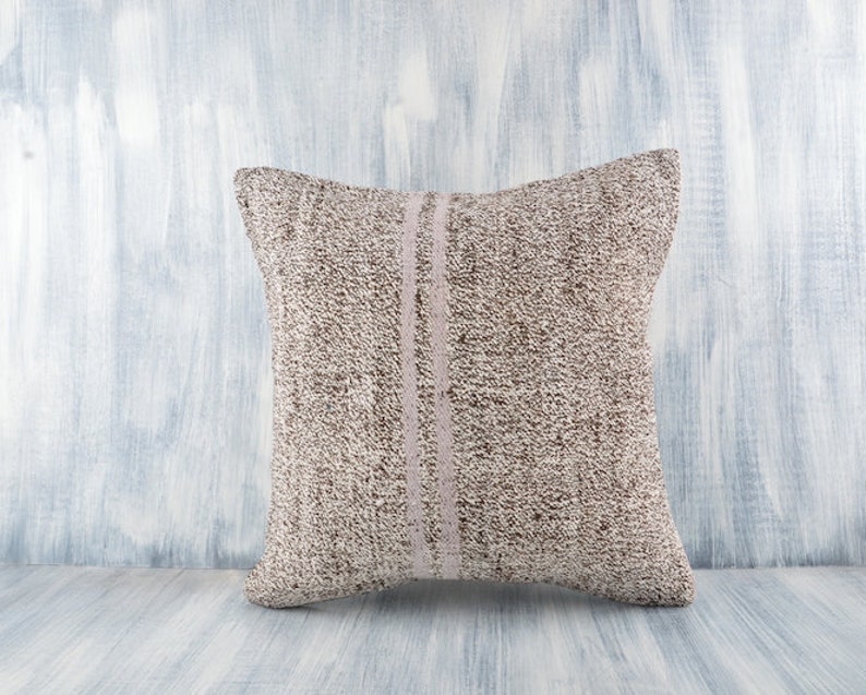20x20 Turkish Kilim Pillow Home Decor Organic Pillow Couch Throw Pillow Cotton Aztec Pillow Cover Decorative Turkish Kilim Pillow