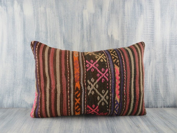 Decorative Kilim Pillow 16x24 Ethnic Pillow Cover Sofa Throw | Etsy