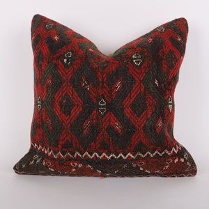 Turkish Kilim Pillow, 16x16 Pillow Case, Bohemian Kilim Pillow, Turkey Pillow, Ethnic Kilim Pillow, Bedroom Pillow, Kilim Cushion Cover