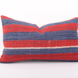 Boho Carpet Pillow, 12x20 Pillow Case, Vintage Kilim Lumbar, Home Decor, Ethnic Tribal Pillow, Couch Throw Pillow, Lumbar Pillow