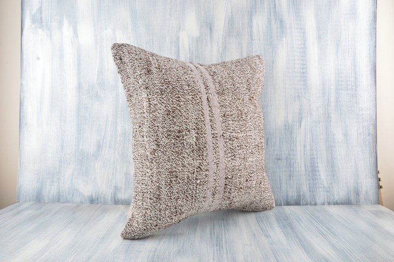 20x20 Turkish Kilim Pillow Home Decor Organic Pillow Couch Throw Pillow Cotton Aztec Pillow Cover Decorative Turkish Kilim Pillow