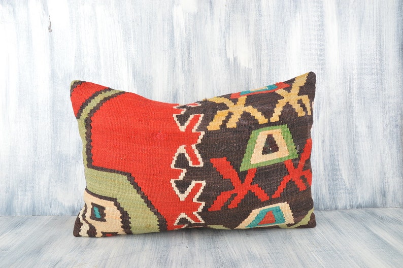 Pillow Sham Natural Home Decor Accent Pillow Pillowcases 16x24 Decorative Kilim Pillow Kilim Lumbar Cushion Covers Throw Pillow Cover