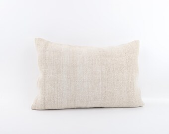 Fodera per cuscino Kilim turco tessuto a mano: copricuscino tribale in lana vintage (16x24)