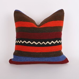 Kilim Pillow, Turkish Kilim Pillow, Home Decor, Bohemian Kilim Pillow, Tribal Sofa Pillow, Kilim Cushion Cover, Turkey Pillow, Wool Pillow
