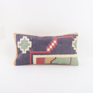 8x16 Kilim Pillow Cover, Turkish Kilim Pillow, Vintage Kilim Pillow, Home Decor, Boho Pillow, Cushion Cover, Sofa Tribal Pillow