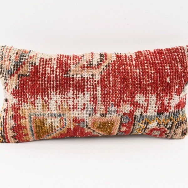 8x16 Bohemian Kilim Pillow, Turkish Kilim Pillow, Handwoven Carpet Pillow, Couch Throw Pillow, Home Decor, Turkey Pillow, Cushion Cover
