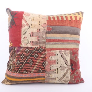 Kilim Pillow, 24x24 Turkish Kilim Pillow, Vintage Kilim Pillow, Home Decor, Turkey Pillow, Floor Cushion Cover, Couch Tribal Pillow