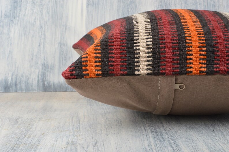 Kilim Rug Sofa Throw Pillow Bohemian Kilim Pillow Home Decor Decorative Throw Pillow 16x16 Vintage Kilim Pillow Kilim Cushion Cover