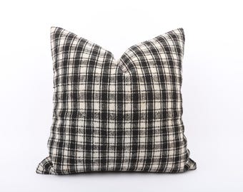 Handwoven Turkish Kilim Pillow Cover: Aztec Boho Throw, 16x16