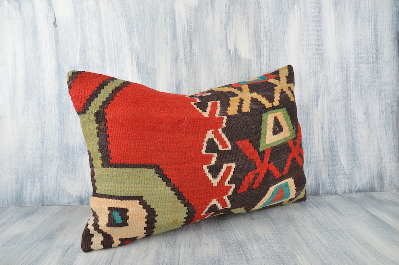 Pillow Sham Natural Home Decor Accent Pillow Pillowcases 16x24 Decorative Kilim Pillow Kilim Lumbar Cushion Covers Throw Pillow Cover
