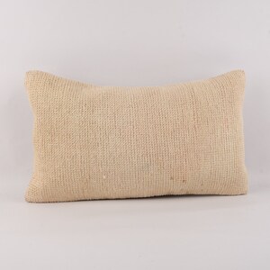 Anatolian Lumbar Pillow, Ethnic Kilim Pillow, Turkish Kilim Pillow, 12x20 Pillow Case, Wool Pillow, Cushion Cover, Home Decor, Sofa Pillow