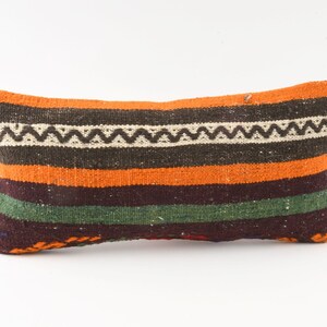 Kilim Lumbar, Turkish Kilim Pillow, Bohemian Kilim Pillow, Anatolian Aztec Lumbar Pillow, Cushion Cover, Home Decor, Sofa Tribal Pillow