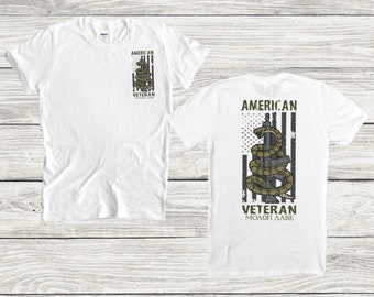 Military Veteran T-Shirt, Patriotic Tee, Army Apparel, Veteran Gift, Military Supporter Shirt