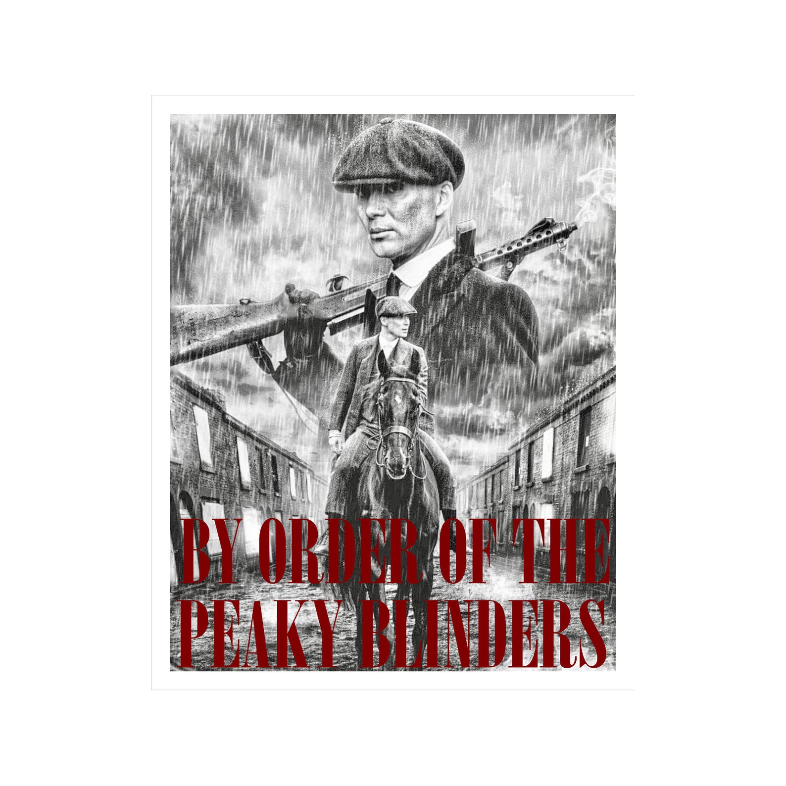 By Order Of The Peaky Blinders By Order of the Peaky Blinders Huge Wall Vinyl Decal Limited | Etsy