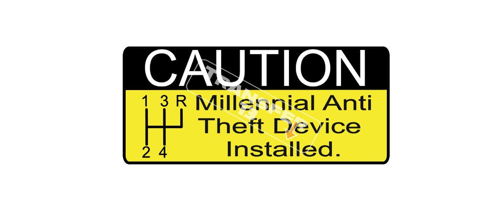Millennial Anti Theft Device Bumper Sticker 8 X 3.5 Etsy