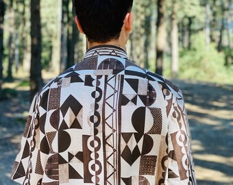 アートシャツ・ART Print Shirt・ヨーロッパ購入革ヒモタグ付きXXL TRIPPY ART - 【3Dアートシャツ】 Shirt 刺繍3D PICASSO