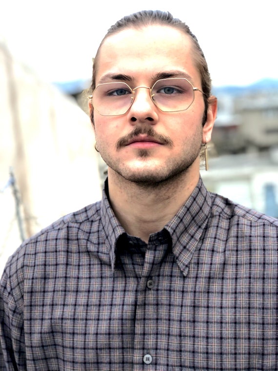 Vintage 90s Gray Checked Shirt for Men Deadstock - Etsy
