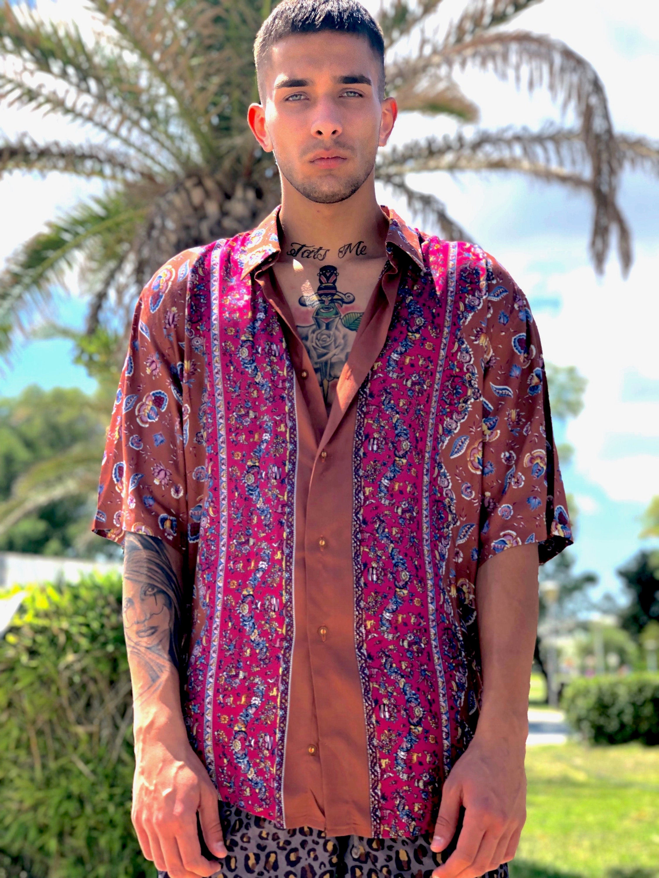 Deadstock Vintage 80s Shirt Multicolor Printed Hawaiian for Deadstock Vintage 80s Shirt Multicolor Printed Hawaiian for