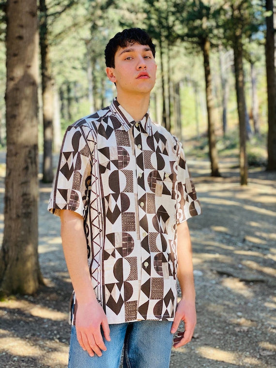 アートシャツ・ART Print Shirt・ヨーロッパ購入革ヒモタグ付きXXL アート柄シャツ シャツ レディース トップス 羽織り 送料無料