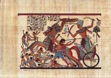 エジプトで手作りされた本物のエジプトのパピルス芸術作品 10 枚セット