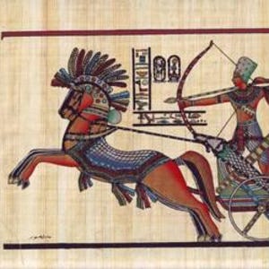 エジプトで手作りされた本物のエジプトのパピルス芸術作品 10 枚セット