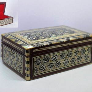 Egyptian handmade mother of pearl wooden box, many to choose from or choose all. special orders are welcome.