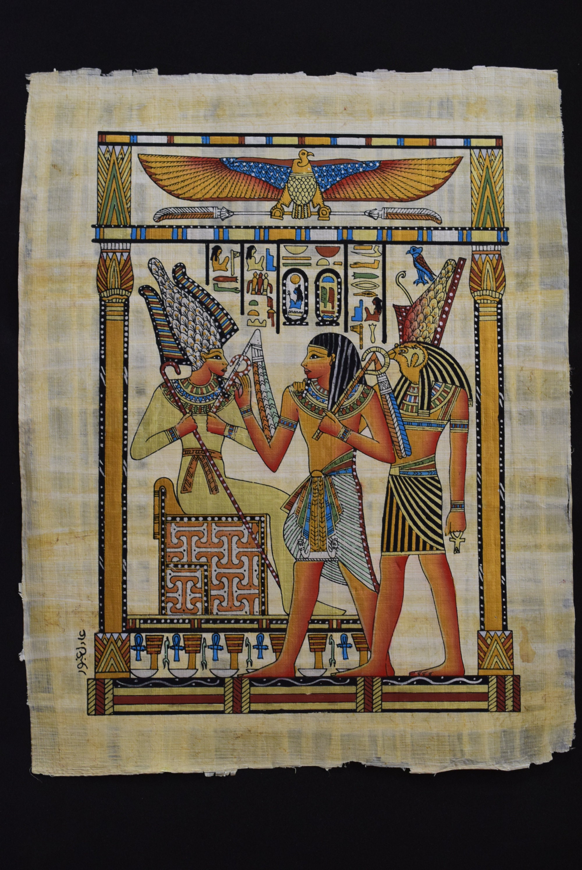 Ägyptische Bilder auf Papyrus: Eine Reise in die Welt der Pharaonen