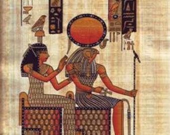 カルナックギャラリー エジプトのパピルス紙 手描きサイン入り