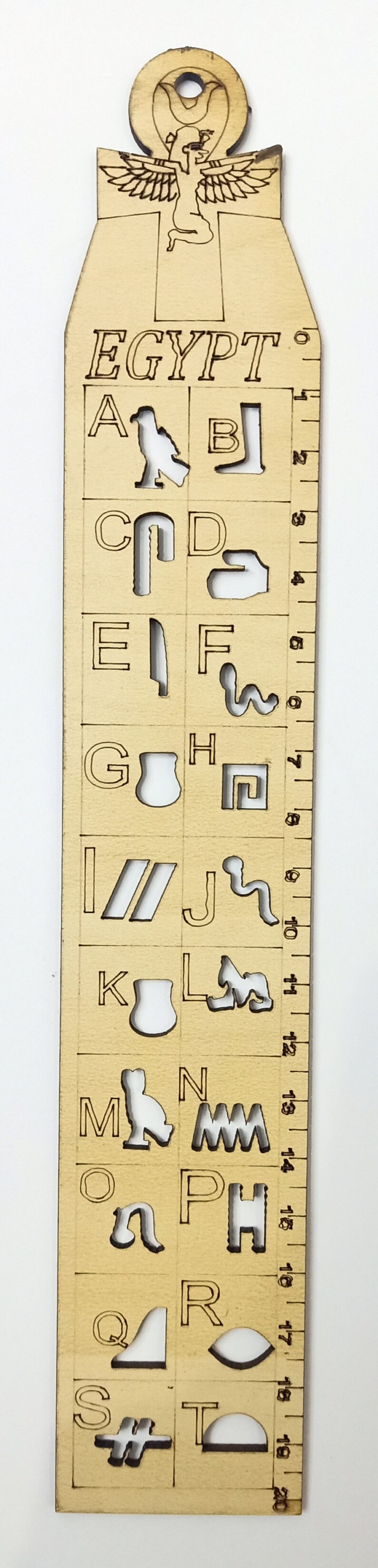 Egyptian Hieroglyphic Ruler - Etsy UK