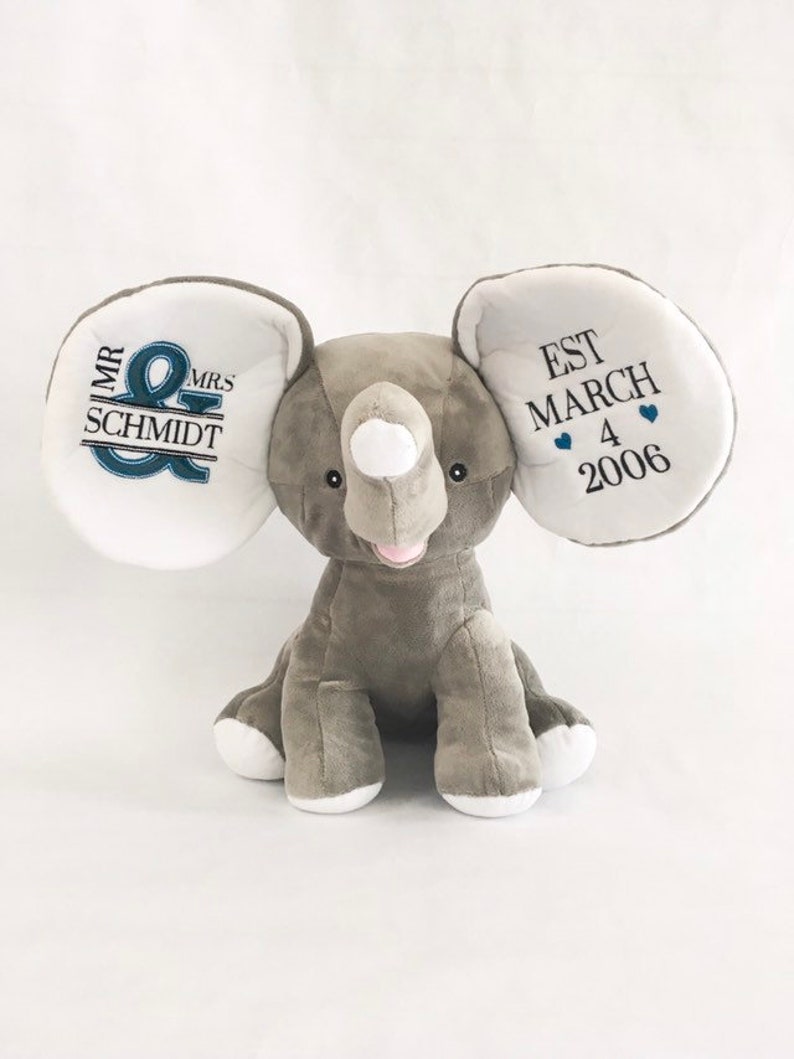 personalized baby elephant stuffed animal