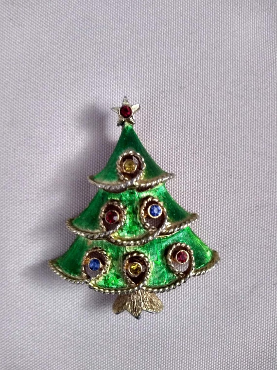 JJ Chrismas Tree Brooch