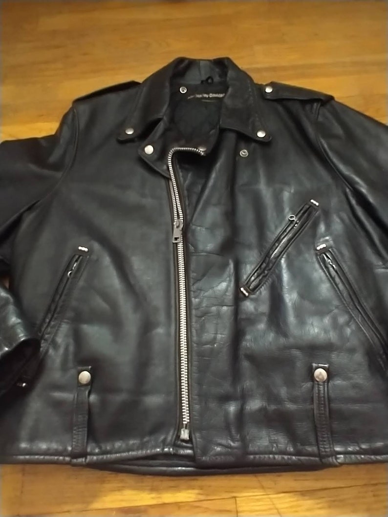 1970's Harley Davidson AMF Leather Motorcycle Jacket - Etsy Australia