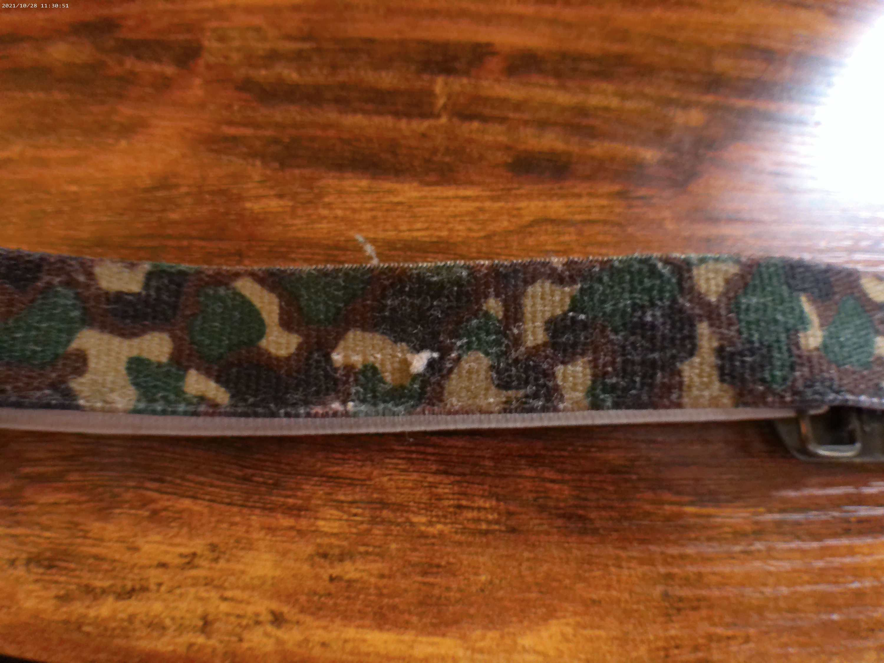 1987 G.I. Joe Belt Buckle on Camo Belt