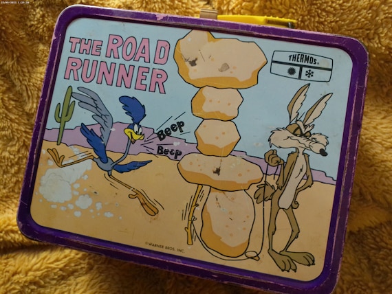 1970 Looney Tunes 'the Road Runner' Lunchbox With Rare Thermos - Etsy