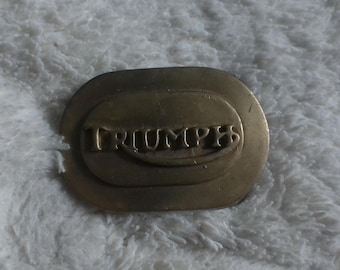 Vintage Triumph Racing Belt Mens Size 32, Brown Leather Mens Belt 