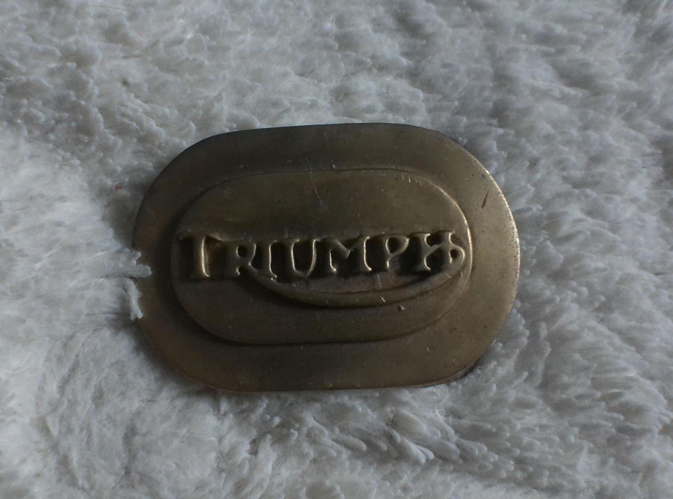 ヴィンテージ 1970 年代 TRIUMPH 真鍮ベルト バックル - Etsy 日本