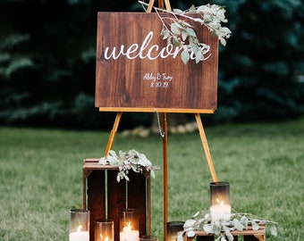 Wooden Welcome Sign - Wedding, Baby Shower, Home Decor, Bridal Shower