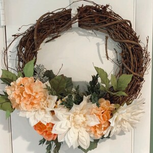 Natural Fall Wreath | Boho | Seasonal | Fall | Simple | Floral