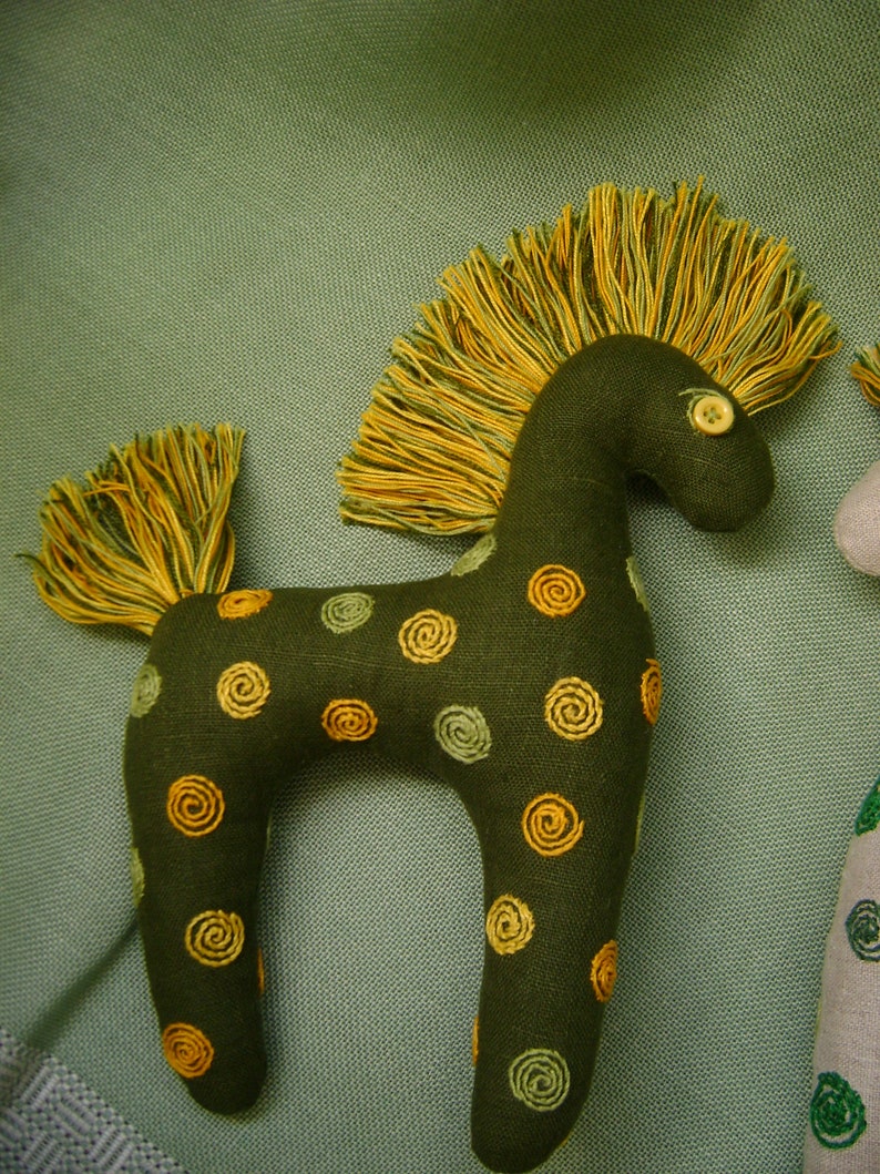 Handmade Soft horse Fabric toy Bridal Party Gifts Nursery Etsy