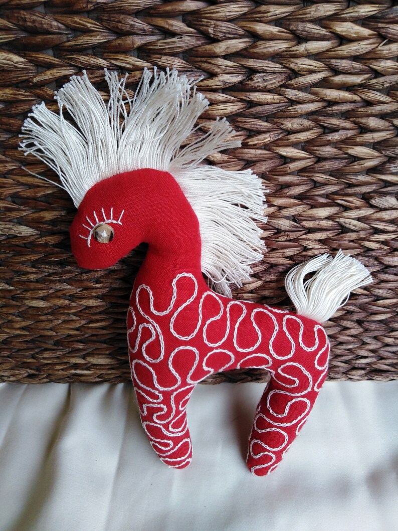 Handmade Soft Horse Fabric Toy Bridal Party Gifts Nursery Etsy