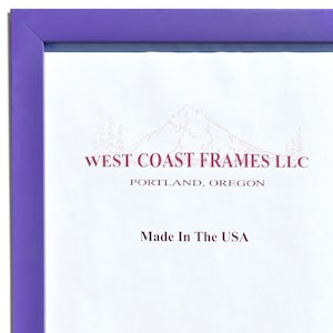 310135 - Purple Contemporary Picture Frame - Clear Glass