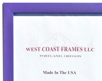 310135 - Purple Contemporary Picture Frame - Clear Glass
