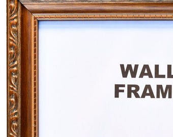 1407 Walnut finish Filligree Poly 1-1/4" Picture Frame