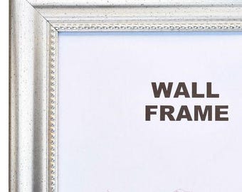 8010 Silver Beaded 1-1/2" Poly Picture Frame