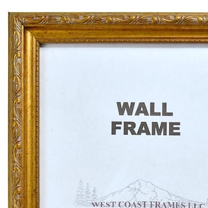 Marco de fotos con acabado de filigrana de oro antiguo 301G