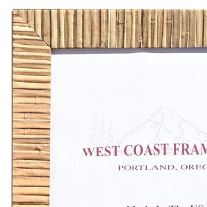 2405 Rattan Finish Medium Picture Frame Color - Clear Glass