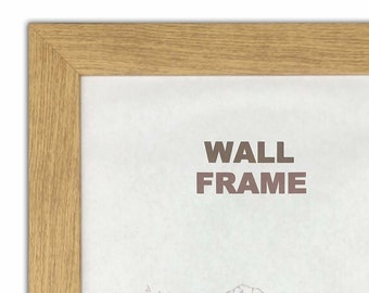 51661 Natural Poly 1-1/4" Contemporary Picture Frame - Clear Glass