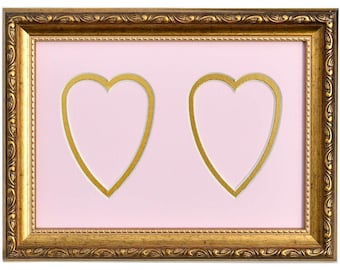 301G 1078 Your Love Double Heart Frame - size 10 x 7 - for Pictures 3 x 4